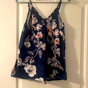Floral spaghetti strap tank top